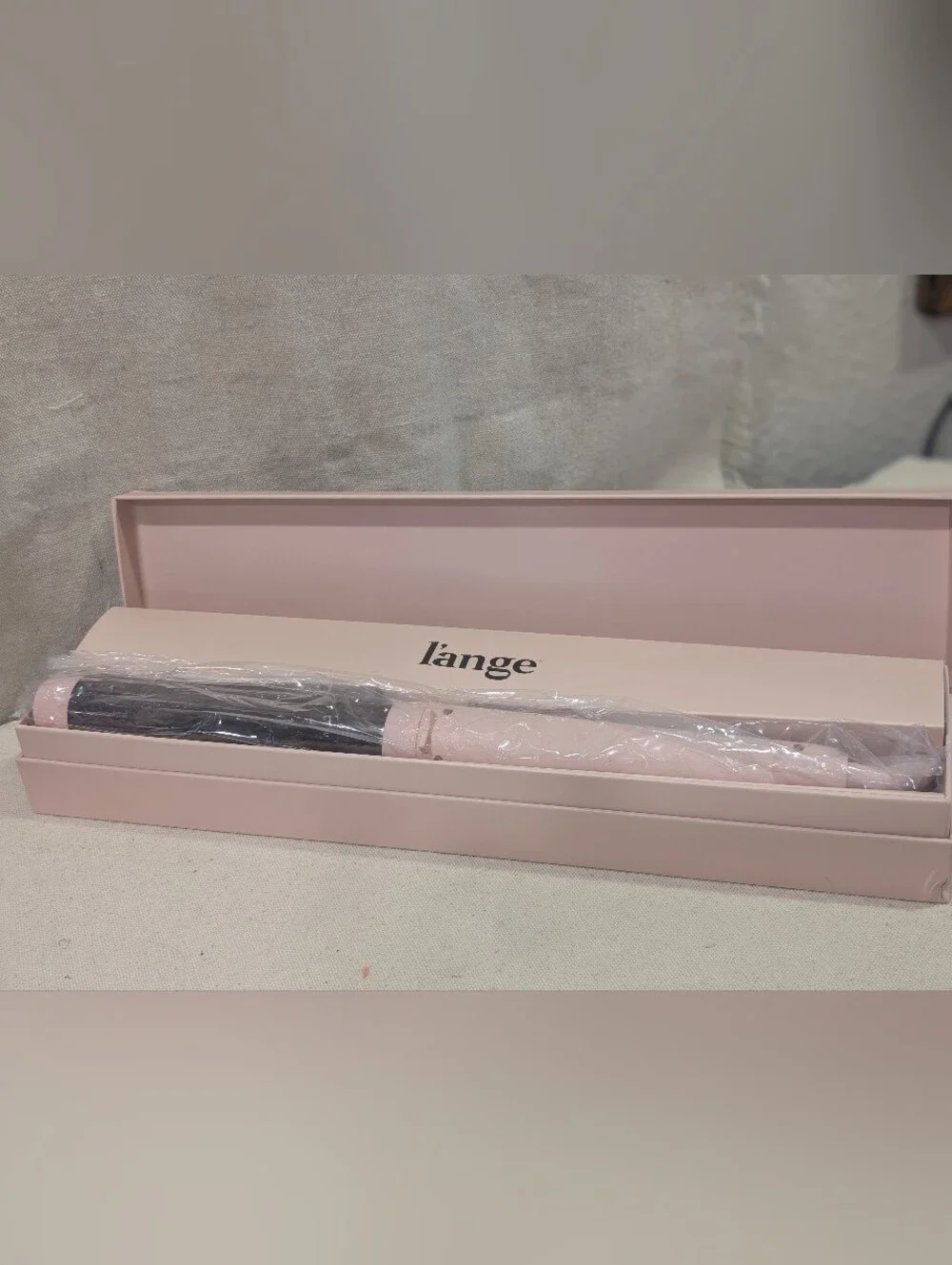 L'ange Le Pirouette 32MM Pink Titanium Rotating Curling Iron Blush Pink w/ Box